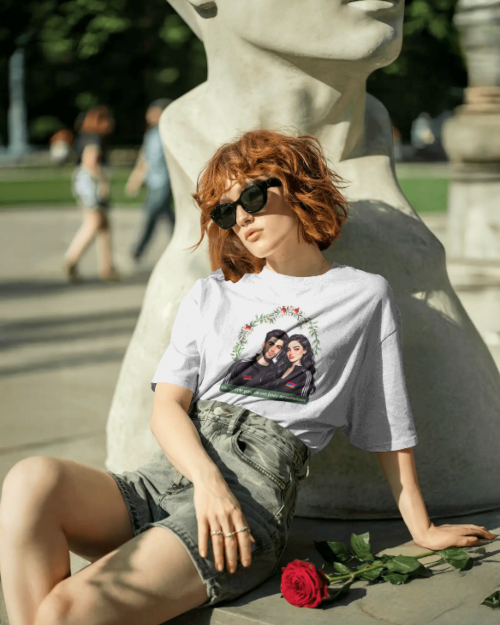 T-shirt  "On ne crie pas, on est juste arméniens"