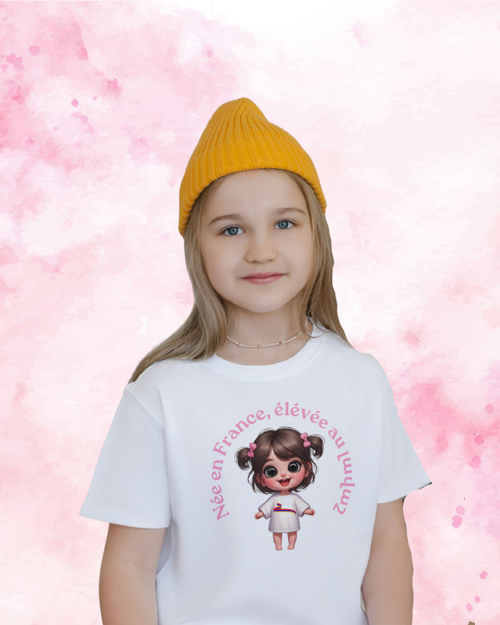 T-shirt "Née en France, élevée au լավաշ"