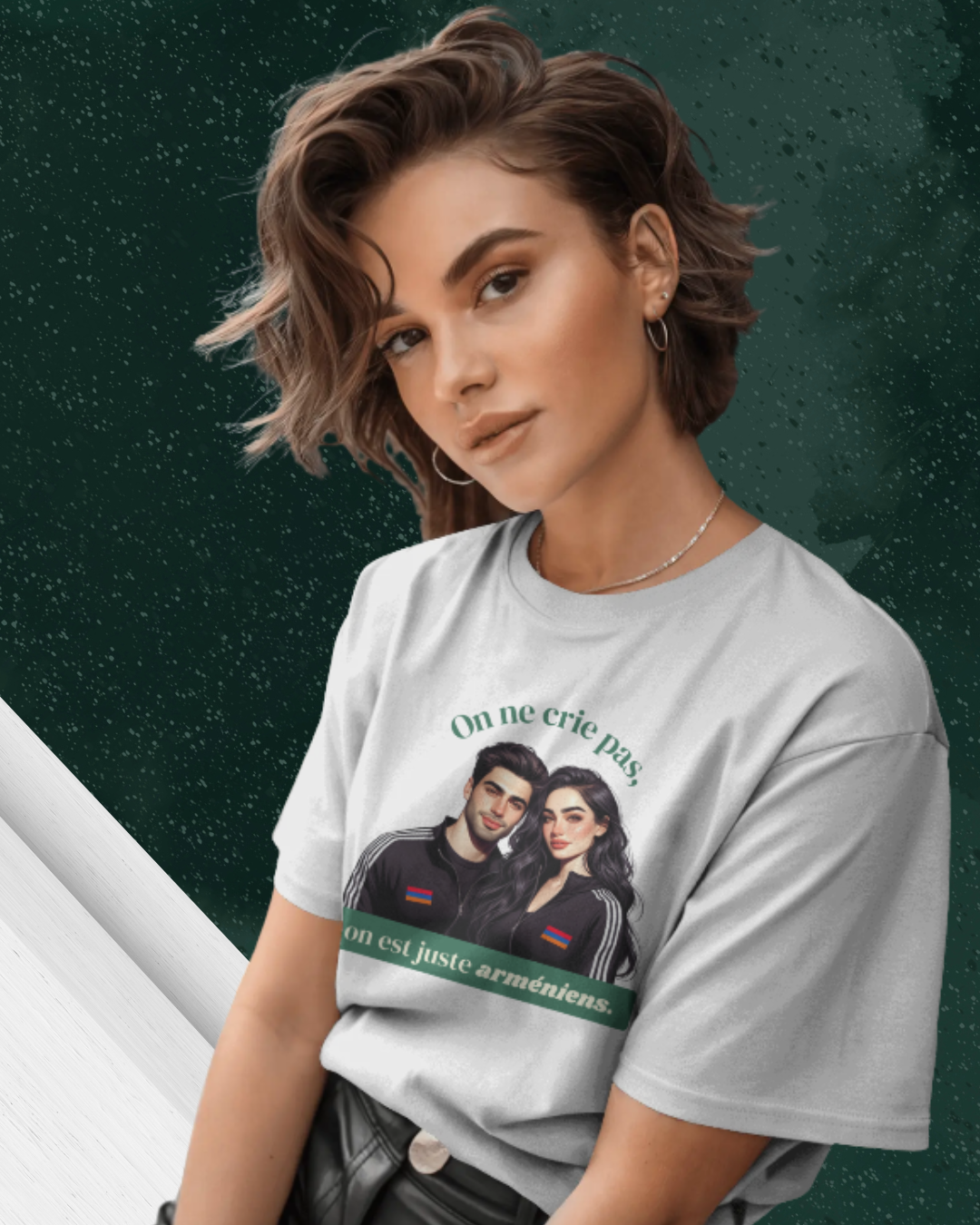 T-shirt "On ne crie pas, on est juste arméniens"