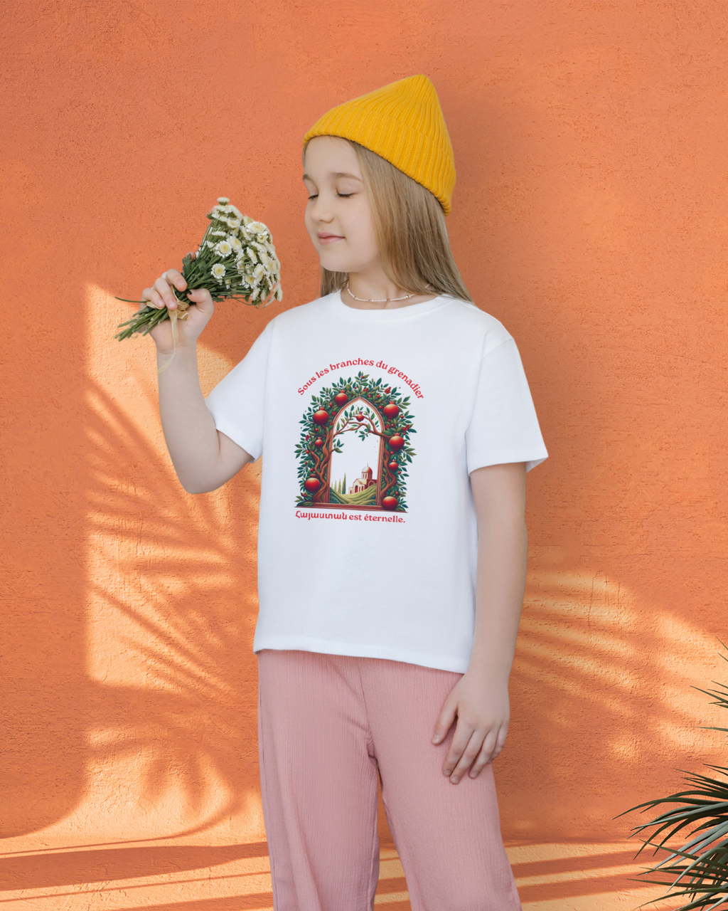 T-shirt enfant "Sous les branches du grenadier, Hayastan est éternelle."