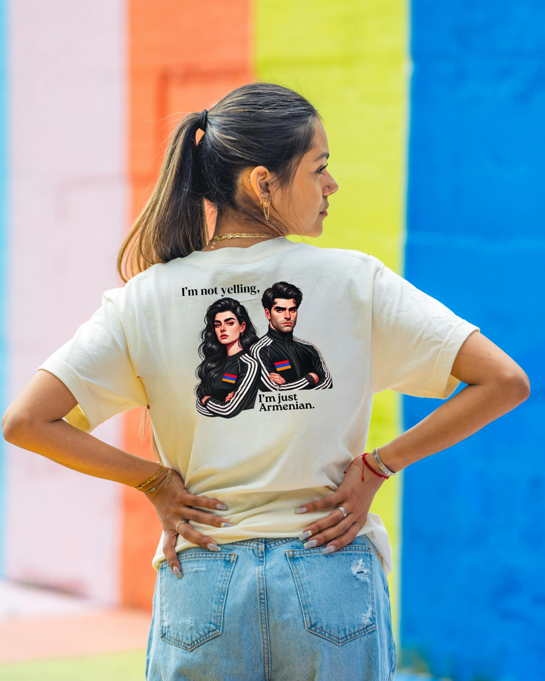 T-shirt femme - I'm not yelling I'm just Armenian