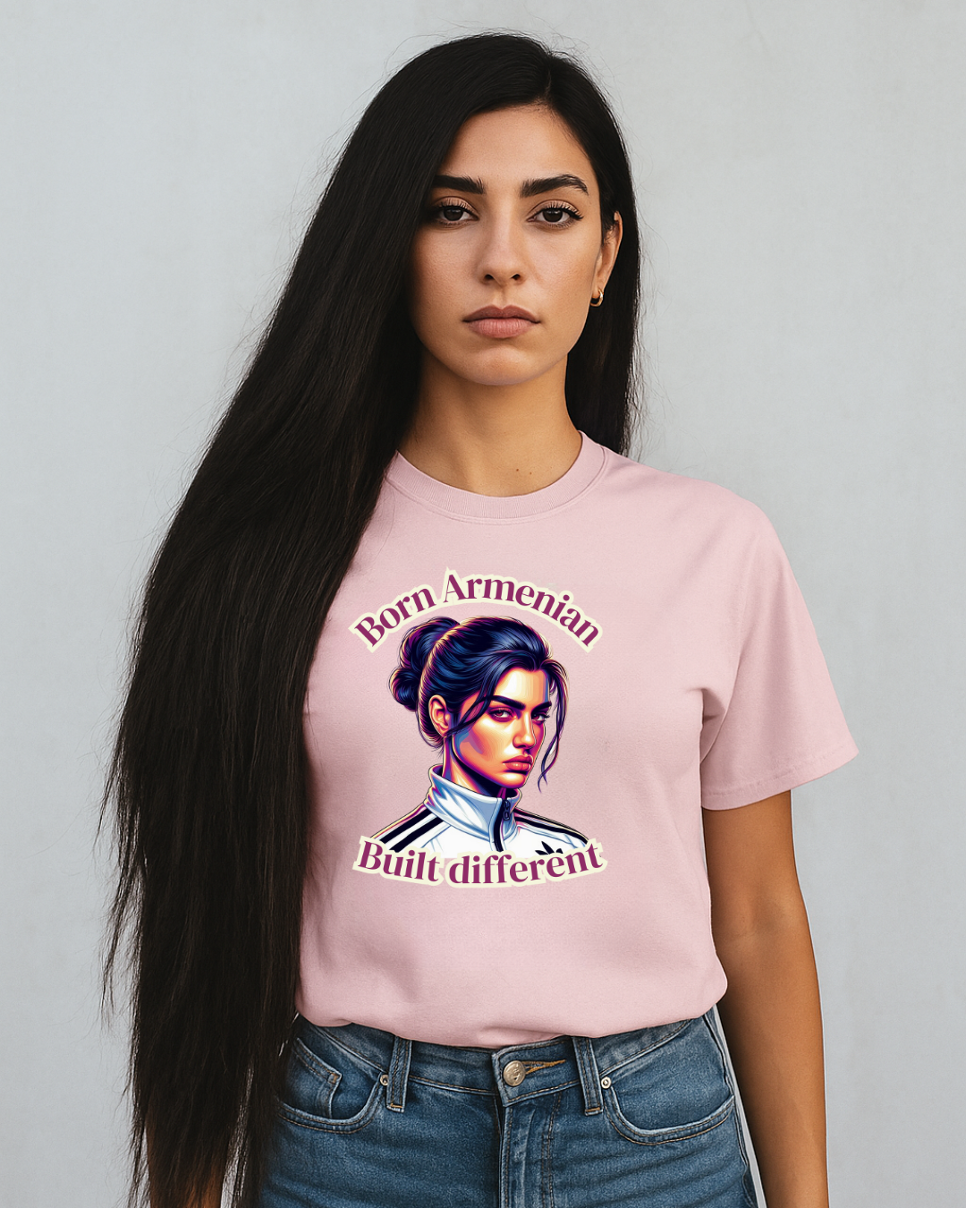 T-shirt femme : Born Armenian Built Different