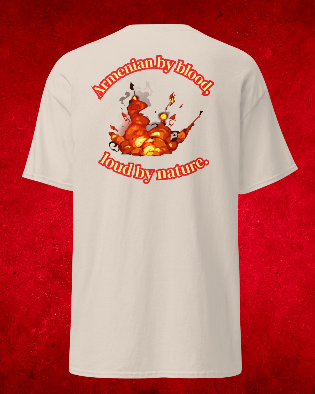 T-shirt homme : Armenian by blood, loud by nature