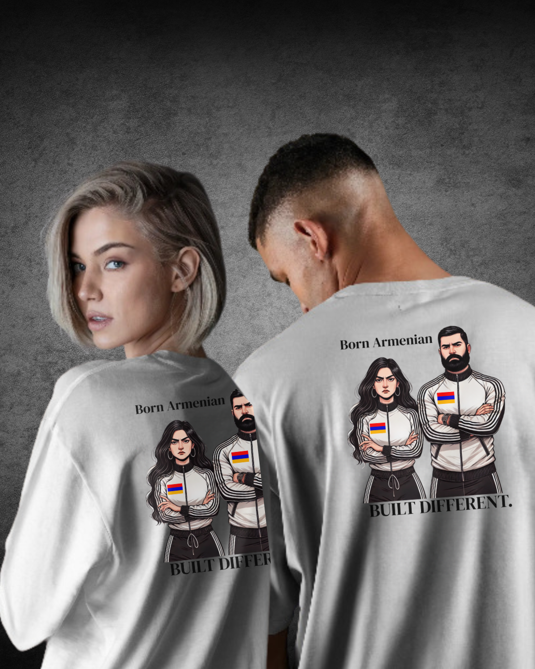 T-shirt - Born Armenian Built Different