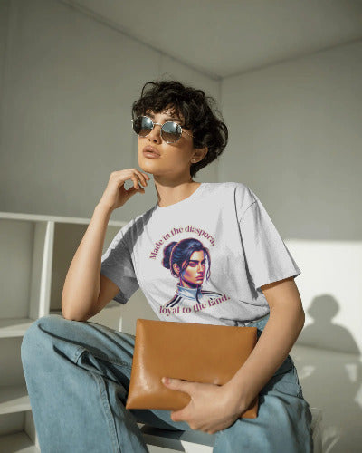 T-shirt femme : Made in the diaspora, loyal to the land