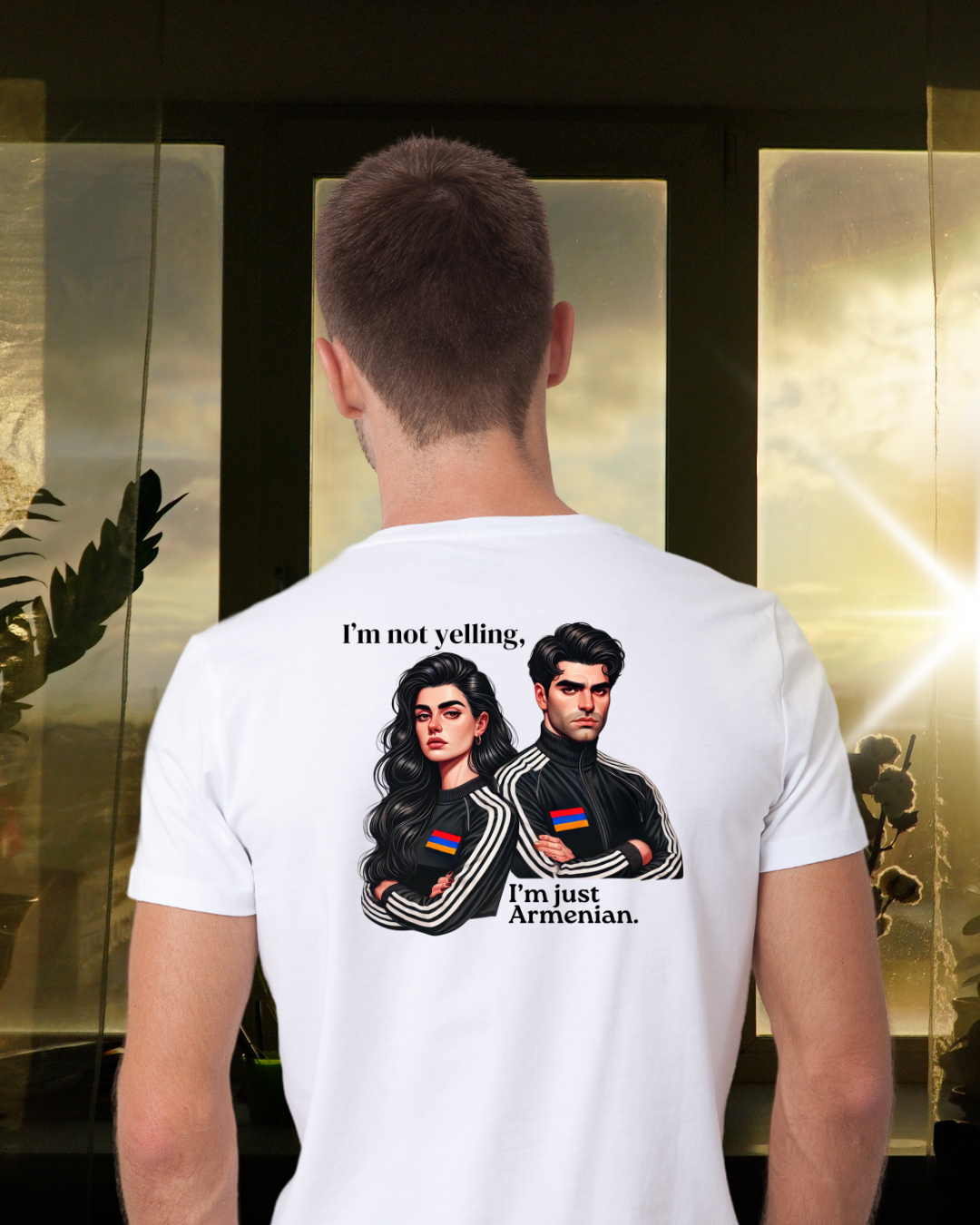 T-shirt homme - I'm not yelling I'm just Armenian