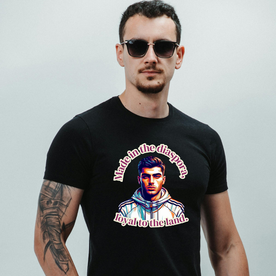 T-shirt homme : Made in the diaspora, loyal to the land