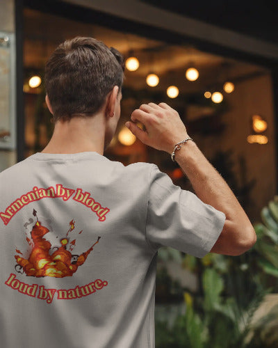 T-shirt homme : Armenian by blood, loud by nature